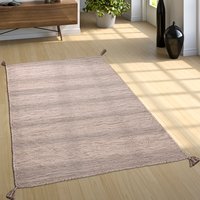 Handgewebter Kelim Kilian beige 80x150 cm