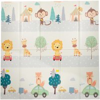 Faltbare Spielmatte Bambino mehrfarbig 180x200 cm