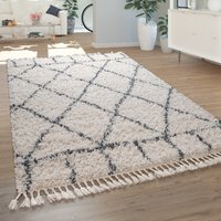 Hochflor-Teppich Nadori creme 160x230 cm