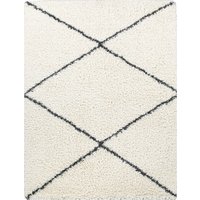 Shaggy-Teppich Kalea creme 60x100 cm