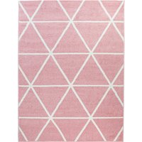 Moderner-Teppich Bella pink 200x280 cm