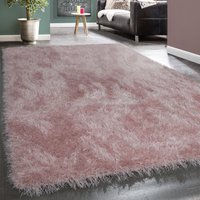 Hochflor-Teppich Glamorous rosa 60x100 cm