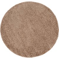 Shaggy-Teppich Skyline beige 80 cm rund