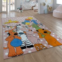 Kinderteppich Die Lieben Sieben pink 120x170 cm