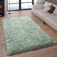 Hochflor-Teppich Playara mint-grün 40x60 cm