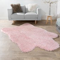 Hochflor-Teppich Zoe pink 133x190 cm