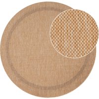 In- & Outdoor-Teppich Romana beige 120 cm rund