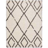 Hochflor-Teppich Mahara beige 60x90 cm