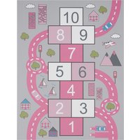 Kinderteppich Bini pink 100x200 cm