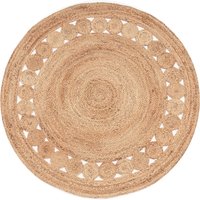 Jute-Teppich Vibora beige 120 cm rund