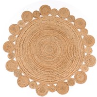 Jute-Teppich Vibora beige 120 cm rund