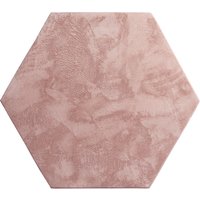 Flauschiger-Teppich Solina pink 150x170 cm sechseckig