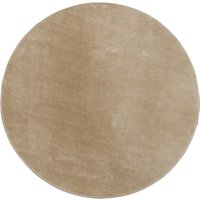 Teppich Calissa dunkel-beige 80 cm rund