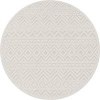 In- & Outdoor-Teppich Livornia creme 120 cm rund