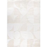 Moderner-Teppich Lusenta beige 80x150 cm