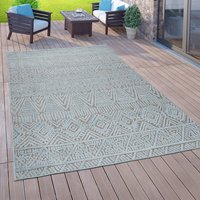 In- & Outdoor-Teppich Motif türkis 120x170 cm