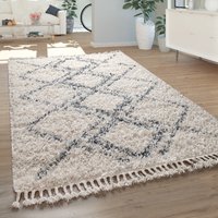 Hochflor-Teppich Nadori beige 200x290 cm