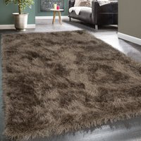 Hochflor-Teppich Glamorous beige 160x230 cm