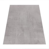 Fellteppich Lelystar grau 160x220 cm