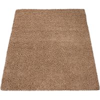 Shaggy-Teppich Skyline beige 200 cm quadrat