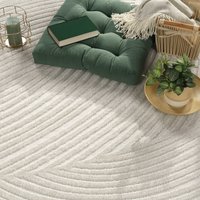 In- & Outdoor-Teppich Cotara creme 120 cm rund