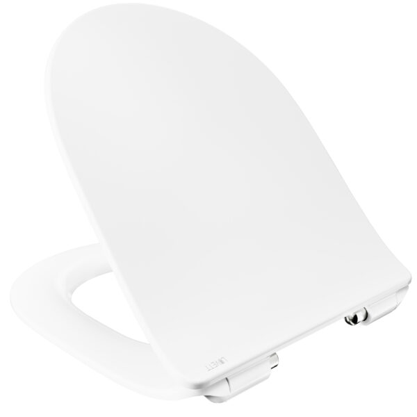 Forum Online GmbH Luvett® WC-Sitz D800 Deluxe WC-Sitz D800 D-Form Weiß mit Absenkautomatik u.a. für Laufen Pro, Vitra S50