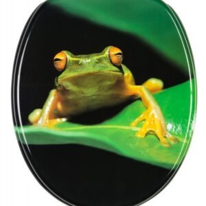 WC-Sitz Frosch-Gr?n - Premium Toilettendeckel direkt vom Hersteller