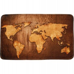 Badteppich World Map 50 x 80 cm