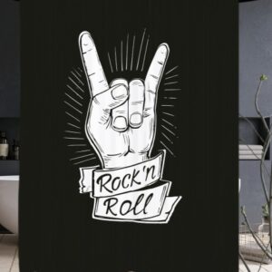 Duschvorhang Rock n Roll 180 x 200 cm