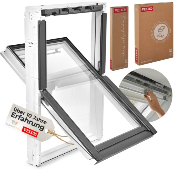 Velux VELUX Austauschfenster: Austausch-Paket Kunststoff für alte Velux Dachfenster (GGL, GGU, GPL, etc.)