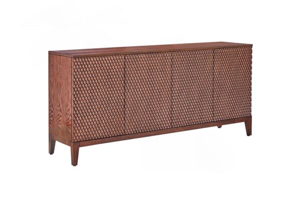 KAWOLA Sideboard COPAS 4 Türen Eiche furniert braun