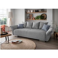 Big Sofa "Pera" von Benformato in Luxus-Mikrofaser mit Schlaffunktion