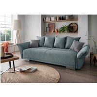 Big Sofa "Pera" von Benformato in Luxus-Mikrofaser mit Schlaffunktion