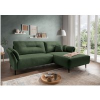 Benformato Piatelli Luxus-Mikrofaser Ecksofa mit beidseitiger Montierbarkeit in Grau