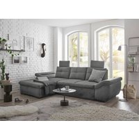 Luxus-Schlafsofa Alija von ED Exciting Design mit verstellbaren Armlehnen und Kopfstützen in drei edlen Farbtönen