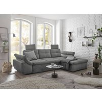 Luxus-Schlafsofa Alija von ED Exciting Design mit verstellbaren Armlehnen und Kopfstützen in drei edlen Farbtönen