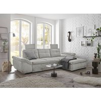 Luxus-Schlafsofa Alija von ED Exciting Design mit verstellbaren Armlehnen und Kopfstützen in drei edlen Farbtönen