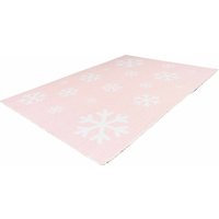 Bambini 400 Rosa Teppich Ø 160cm RUND | Kinderteppich | Flachflor