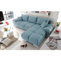 Ed Exciting Design Sofa Anton mit Schlaffunktion & Bettkasten in verschiedenen Farben erhältlich Luxus-Webstoff Flachgewebe beidseitig montierbar