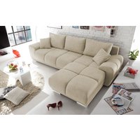 Ed Exciting Design Sofa Anton mit Schlaffunktion & Bettkasten in verschiedenen Farben erhältlich Luxus-Webstoff Flachgewebe beidseitig montierbar