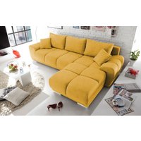 Ed Exciting Design Sofa Anton mit Schlaffunktion & Bettkasten in verschiedenen Farben erhältlich Luxus-Webstoff Flachgewebe beidseitig montierbar