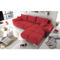 Ed Exciting Design Sofa Anton mit Schlaffunktion & Bettkasten in verschiedenen Farben erhältlich Luxus-Webstoff Flachgewebe beidseitig montierbar