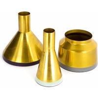 Vasen 3er Set Culture 140 Gold / Mint / Pflaume / Grau