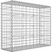 Steingabione aus Metallgitter