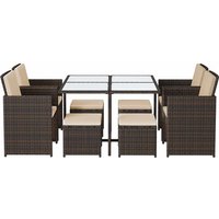 Balkonmöbel-Set aus PE-Rattan