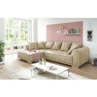 ED Exciting Design Sofa Sentina: Luxuriöses Ecksofa in Vielfalt von Farben und Materialien – Beidseitig montierbar mit Nosagfederung