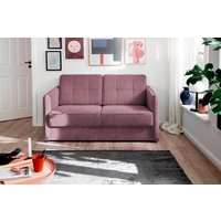 Sofa Milano von Benformato mit zwei einzeln ausziehbaren Schlaffunktionen Luxus-Mikrofaser